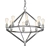 Archer Nickel Chandelier: Elegant Lighting 3D model small image 1