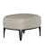 Elegant Poliform Gentleman Pouf 3D model small image 4
