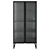 Sleek Metal & Glass Trixie Cabinet 3D model small image 2