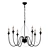 Black Candle Chandelier - 55381/5 3D model small image 1