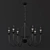 Black Candle Chandelier - 55381/5 3D model small image 2