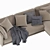 Modern Italian Ditre Krisby Chaise 3D model small image 2