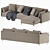 Modern Italian Ditre Krisby Chaise 3D model small image 5