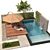 Luxury Oasis: Pool, Plants, & Furniture 3D model small image 1