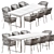 Bitta Extendable Dining Table 3D model small image 6