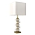Elegant Amber Table Lamp 3D model small image 1