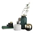 Polygons Decor Set 3D model small image 1