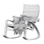 ComfortCrafts Modern Rocking Chair: The Perfect Addition to Your Home! 3D model small image 7
