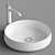 Elegant Round Sink & Bozz Mixer 3D model small image 4