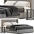 RH Lawson Bed: Luxurious Comfort 3D model small image 1