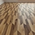 Premium Porcelain Stoneware Tile: Arrow Chevron Drop Sierra Oak 3D model small image 1