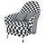 Modern Velvet Armchair: Luxury Design 3D model small image 5