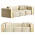 Luxury Italian Luz Sofa | Refined Glamour 3D model small image 1