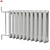 Antique White Cast Iron Radiator 3D model small image 1