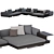 Minimalista Connery Sofa Set 3D model small image 1
