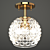 Czech Crystal Chandelier FEBA: Elegant Lighting Bliss 3D model small image 1