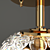 Czech Crystal Chandelier FEBA: Elegant Lighting Bliss 3D model small image 3