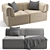 Modern Gubi Wonder Sofa: 2 seater 3D model small image 1