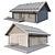 Modern Cottage with Click Seam Roof 3D model small image 3