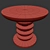 Pimar Ondulation - Lecce Stone Garden Table 3D model small image 5