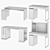 IKEA Set of 2 Desks: MALM, MICKE, VEBJÖRN 3D model small image 7