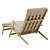 Carl Hansen Teak Deck Chair: Stylish Relaxation 3D model small image 3