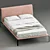 Bend Fabric Bed: Versatile Style 3D model small image 3