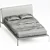 Bend Fabric Bed: Versatile Style 3D model small image 4