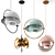 Sleek Multi-Lite Pendant Lamp 3D model small image 2