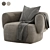 Modern Poltrona Linteloo ARP Armchair 3D model small image 2