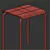Modern Outdoor White Table and Chairs 3D model small image 1