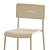 Modern Outdoor White Table and Chairs 3D model small image 2