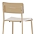 Modern Outdoor White Table and Chairs 3D model small image 3
