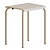 Modern Outdoor White Table and Chairs 3D model small image 4
