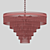 Decadent Art-Deco Chandelier 3D model small image 4