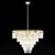 Decadent Art-Deco Chandelier 3D model small image 6