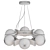 Elegant Champagne Glass Allis Chandelier 3D model small image 7