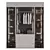 Elegant Tall Wardrobe 3D model small image 3