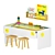 IKEA Kids Room Set: Activity Table, Stool & Wall Storage 3D model small image 9