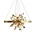 Iridescent Coin Chandelier 3D model small image 3