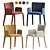 Sleek Potocco Lars Dining Chair 3D model small image 2
