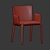 Sleek Potocco Lars Dining Chair 3D model small image 5
