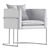 Cazarina's Las Vegas Armchair: Sleek and Stylish 3D model small image 7