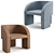 Luxury Relaxation: Baxter Lazybones Lounge Chair 3D model small image 1