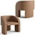 Luxury Relaxation: Baxter Lazybones Lounge Chair 3D model small image 2