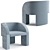 Luxury Relaxation: Baxter Lazybones Lounge Chair 3D model small image 3