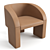 Luxury Relaxation: Baxter Lazybones Lounge Chair 3D model small image 5