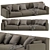 Poliform Paris Seoul Modern Sofa 3D model small image 1