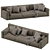 Poliform Paris Seoul Modern Sofa 3D model small image 3