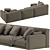 Poliform Paris Seoul Modern Sofa 3D model small image 4